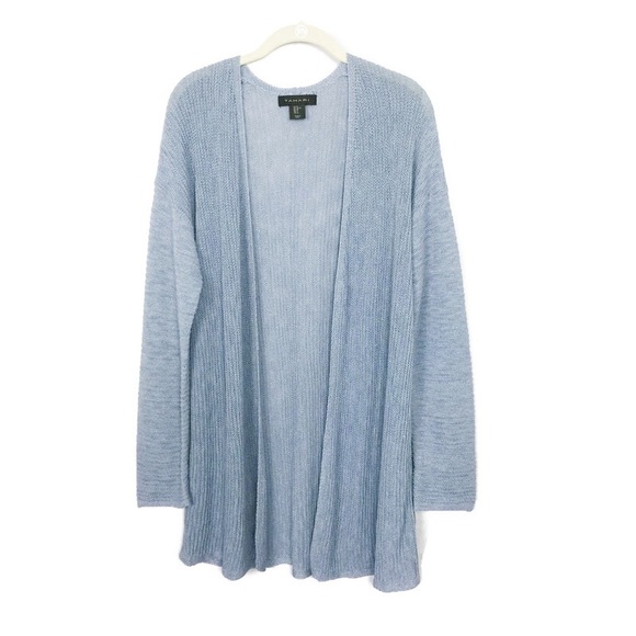 tahari linen cardigan